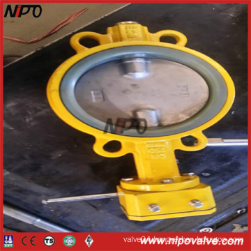 Manual Operation Wafer Type Centre Sealing Butterfly Valve